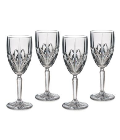 Marquis by Waterford Brookside Crystalline White Wine Glasses, Set of 4