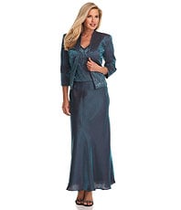 KM Collections Shimmer Jacket Dress KM Collections Shimmer Jacket Dress