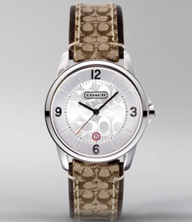 COACH CLASSIC SIGNATURE SMALL STRAP WATCH