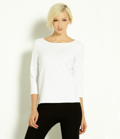 Eileen Fisher Essentials Ballet-Neck Top