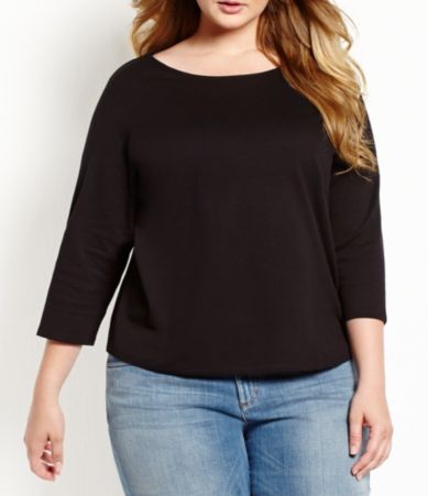 Eileen Fisher Essentials Woman Ballet-Neck Top