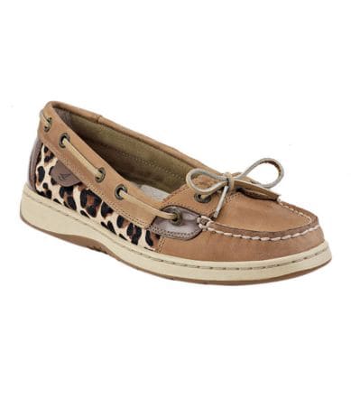 sperry top sider sperry top sider angelfish leopard print boat shoes ...