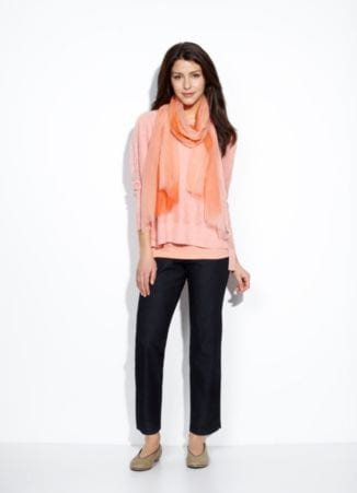 Eileen Fisher Slim Lightweight-Denim Pants