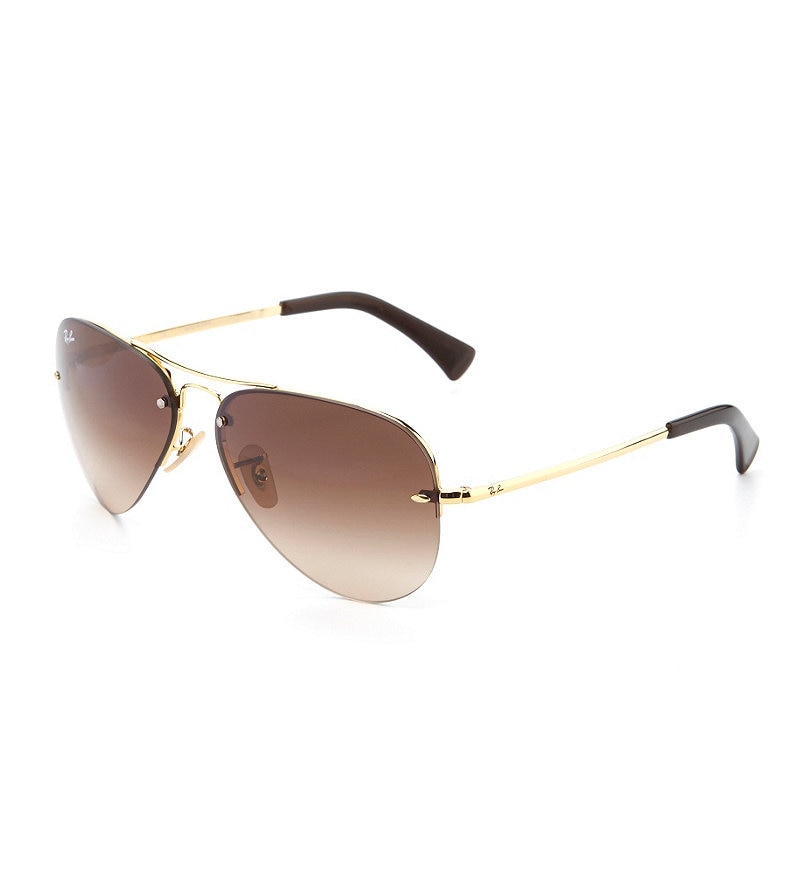 Ray-Ban Rimless Aviator Sunglasses Dillards