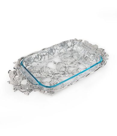 Arthur Court Butterfly 3-Quart Casserole with Stand