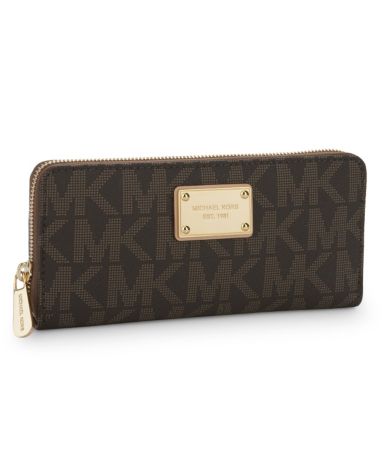 ... Michael Kors Signature Zip-Around Continental Wallet | Dillards