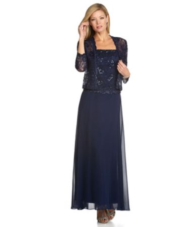 Ignite Evenings Woman Beaded Lace Jacket Dress