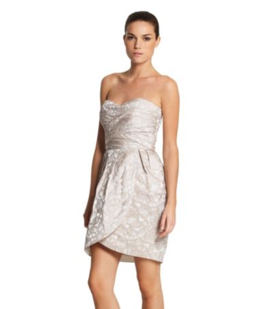  Max and Cleo Strapless Jacquard Taffeta Dress :  fashion clothes formal clothing strapless dress party wewars