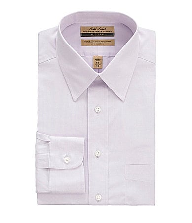 Roundtree  Yorke Gold Label Point-Collar Fitted Dress Shirt
