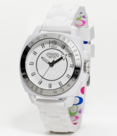 COACH BOYFRIEND SILICON  RUBBER STRAP WATCH