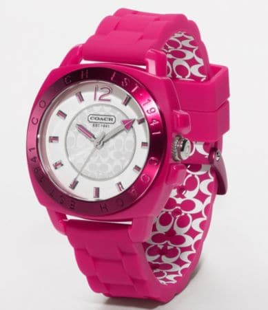 COACH BOYFRIEND SILICON RUBBER STRAP WATCH