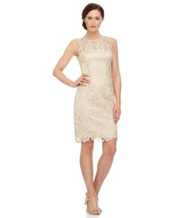Adrianna Papell Petite Lace Dress | Dillards