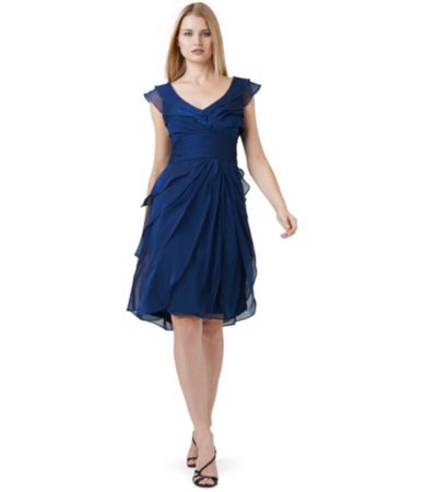 Adrianna Papell Petite Chiffon Dress | Dillards