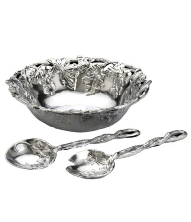Arthur Court Butterfly 3-Piece Salad Set