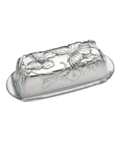 Arthur Court Butterfly Covered Butter Dish