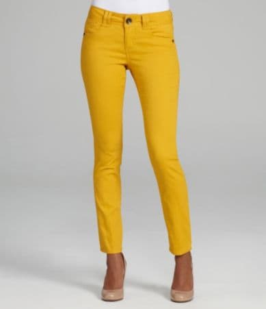 mustard colored jeans