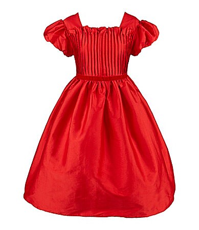 Laura Ashley London 2T-6X Red Shantung Dress
