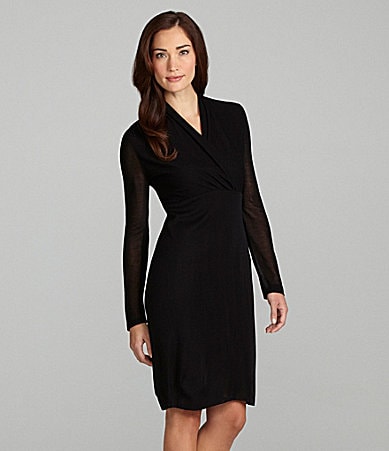 Exclusively Misook Long-Sleeve Dress