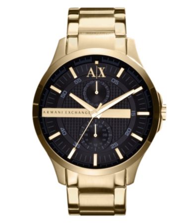 ... men s smart goldtone stainless steel watch print wanelo tweet share