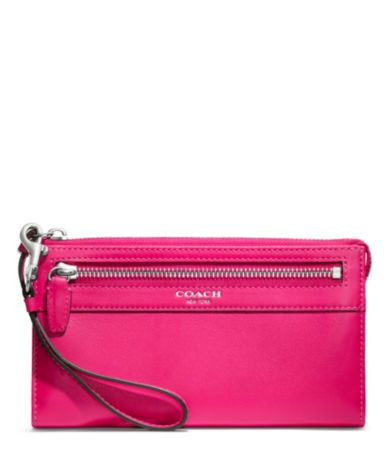 COACH BOXED PROGRAM LEATHER ZIPPY WALLET