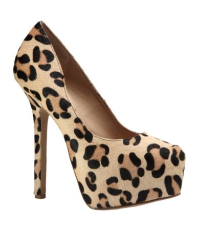 steve madden steve madden dejavu leopard print platform pumps print ...