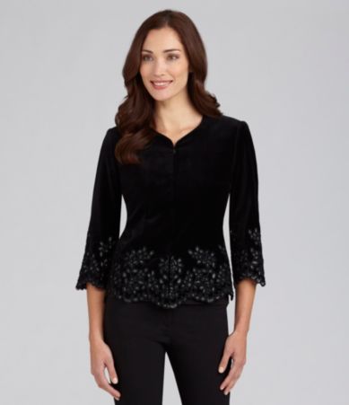 Plus-Size Velvet Blazer