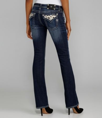 shop all miss me miss me pony embroidered bootcut jeans print email ...