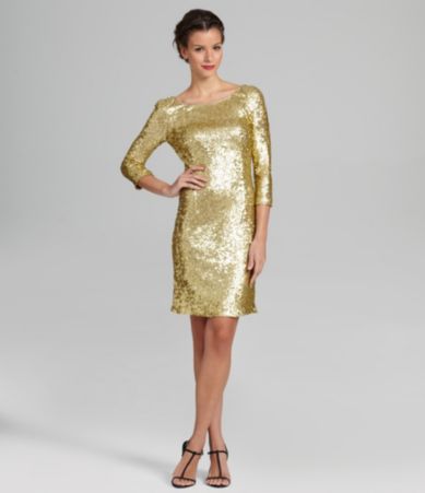 Gold Sequin Dress on Marc New York Sequin Cocktail Dress   Dillards Com