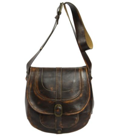 Patricia Nash Leather Barcelona Saddle Bag