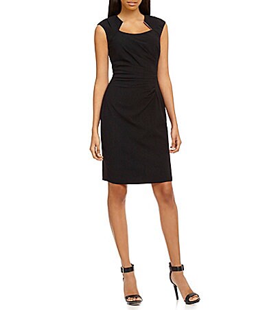 Calvin Klein Petite Side Ruched Dress