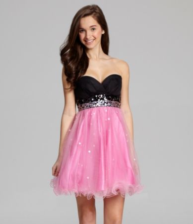 Dillards Pink Dresses ~ Green Sandals