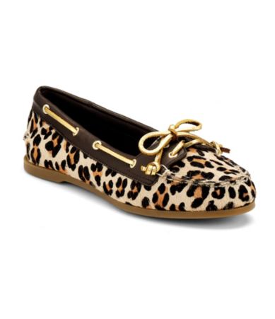 all sperry top sider sperry top sider audrey leopard print boat shoes ...