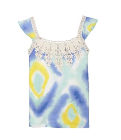 Jessica Simpson Tweenwear 7-16 Tie-Dye Gauze Tank Top plus size,  plus size fashion plus size appare 