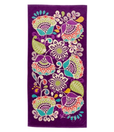 shop all vera bradley vera bradley plum crazy beach towel print wanelo ...