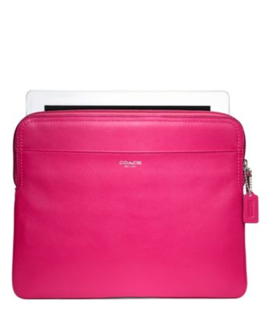 COACH LEATHER IPAD SLEEVE