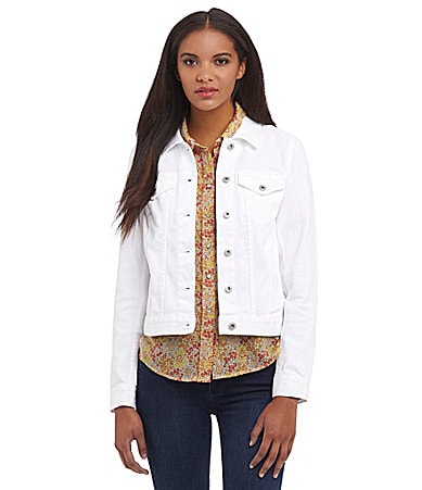 TWO by Vince Camuto White Denim Jacket | Dillards