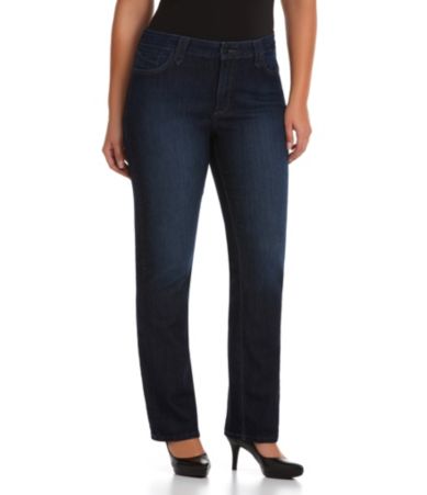 shop all nydj nydj plus hayden straight leg jeans  120 00 print ...