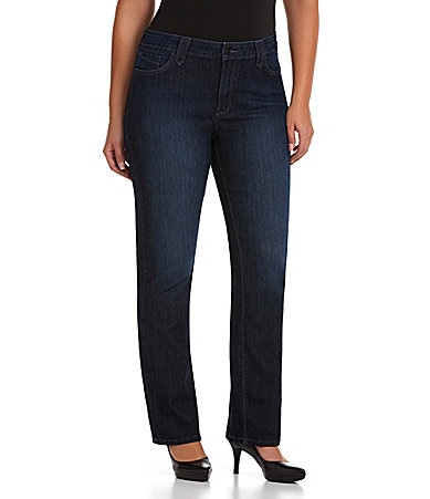 shop all nydj nydj plus hayden straight leg jeans  120 00 print ...