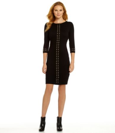 shop all karen kane karen kane studded jersey dress print wanelo tweet ...