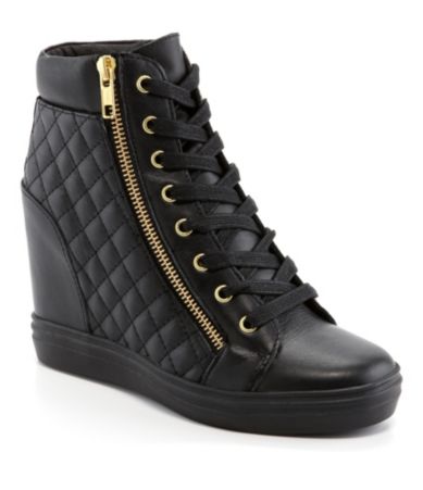 shop all steve madden steve madden zipps wedge sneakers print wanelo ...