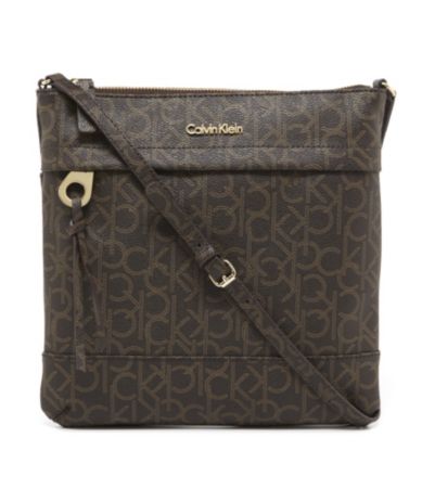 shop all calvin klein calvin klein monogram cross body bag print ...