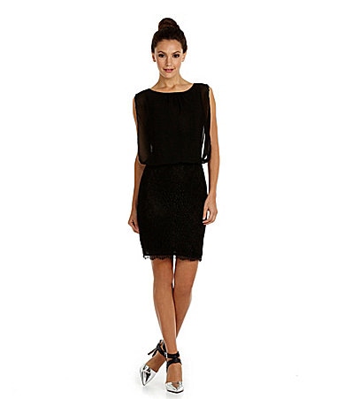 THML Clothing Lace Blouson Dress | Dillards