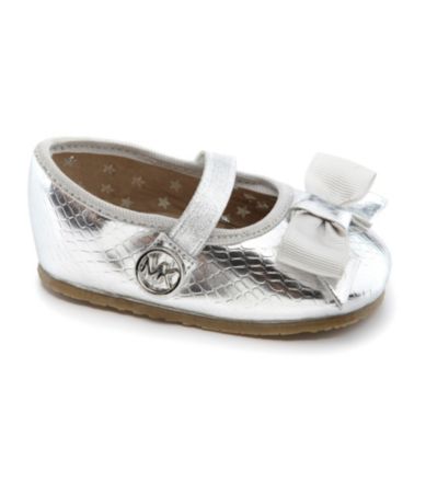 kors michael michael kors infant girls baby grace bow crib shoes ...