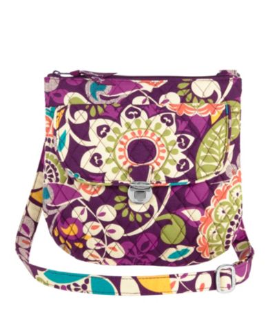 shop all vera bradley vera bradley saddle hipster cross body bag print ...