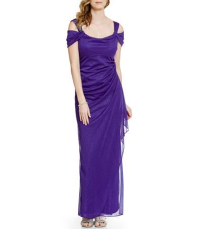 glitter mesh gown