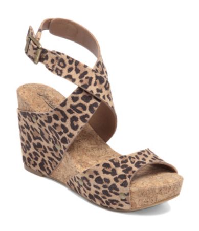 shop all lucky brand lucky brand footwear moran wedge sandals print ...