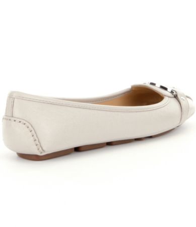 michael kors fulton leather moccasin flats