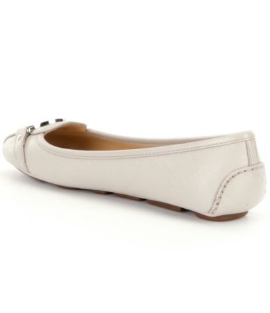 michael kors fulton leather moccasin flats