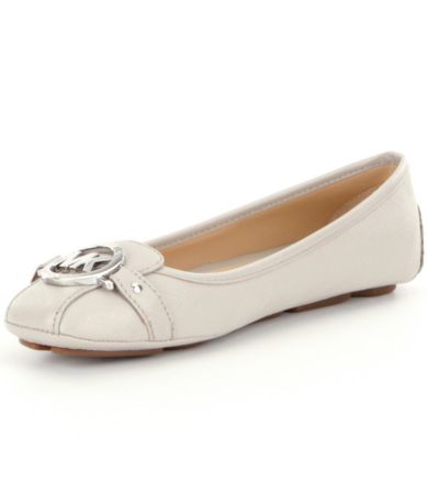 michael kors fulton leather moccasin flats