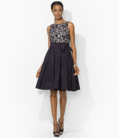 shop all lauren ralph lauren lauren ralph lauren belted lace dress ...